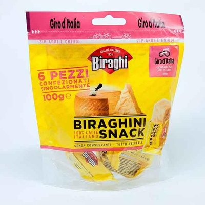 Сир твердий для перекусу Gran Biraghi Biraghini Snack 100 г Італія Сирний снек 12 міс 32% LT706 фото