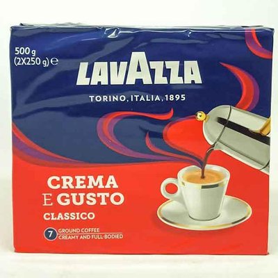 Кава мелена Lavazza Crema e Gusto classico 2 шт по 250 г Лавацца Італія 20220105200 фото