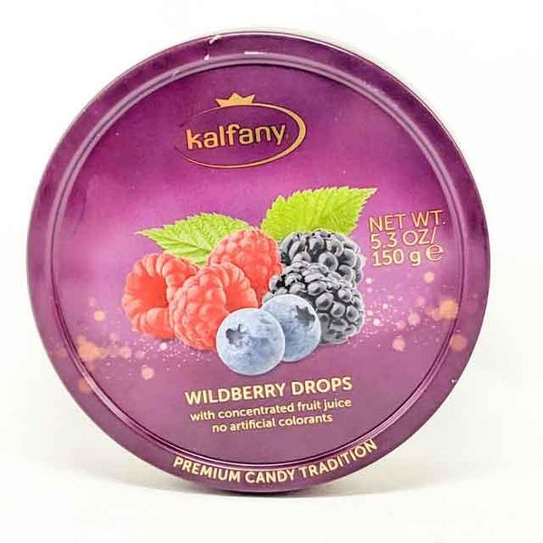 Льодяники із смаком ягід в банці Kalfany Wildberry Candies 150 грам Німеччина 125900142 фото