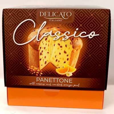 Panettone Classico Delicato панеттоне класичний з цукатами та цедрою лимона 800г 4820235280406 фото