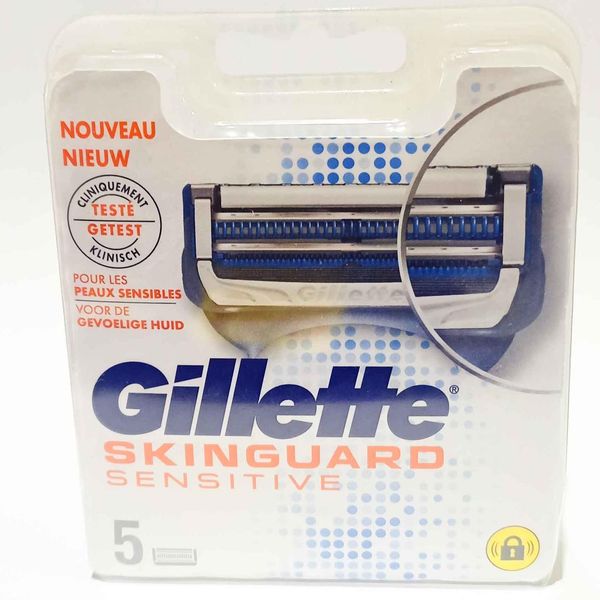 Gillette Fusion Skinguard Sensitive Змінні картриджі (Леза) 5 шт, леза для бритв 20230802001 фото