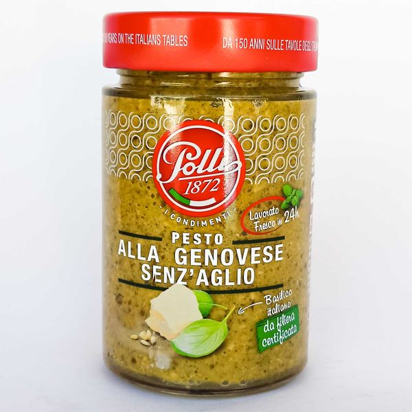 Соус песто дженовезе без часнику Поллі Polli Pesto alla Genovese Senza Agilo 190 г Італія, Приправи та соуси 160351V04 фото