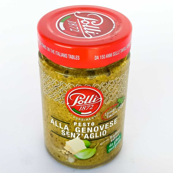 Соус песто дженовезе без часнику Поллі Polli Pesto alla Genovese Senza Agilo 190 г Італія, Приправи та соуси 160351V04 фото