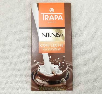 Шоколад молочний без глютену Trapa Intenso Milk Chokolate 175 г Іспанія 23204 фото