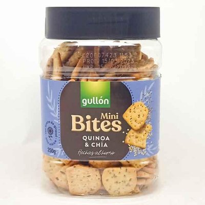 Крекер гулон з насінням чіа і кіноа Gullon Crackers quinoa chia без пальмової олії 250 г Іспанія 20220105083 фото