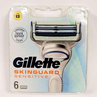 Gillette Fusion Skinguard Sensitive Змінні касети (Леза) 6 шт, леза для бритв 20230303004 фото