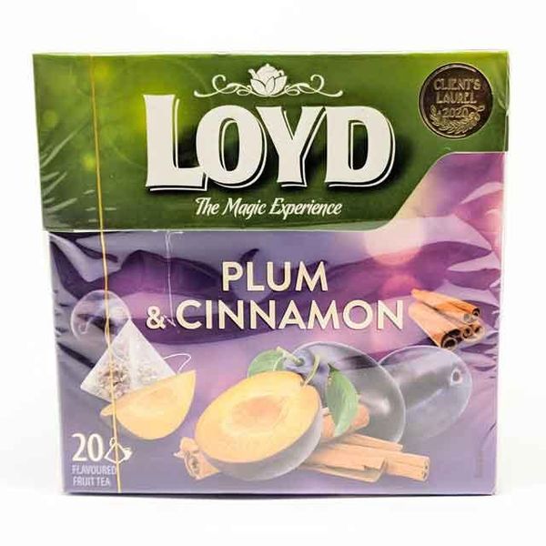 Чай LOYD Plum Cinnamon слива і кориця 20 пірамідок 3103575 фото