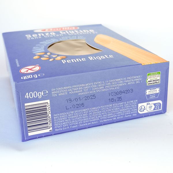 Barilla gluten free Penne Rigate паста без глютену 400г 20230502003 фото