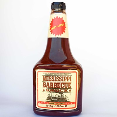 Американський соус барбекю Mississippi Barbecue Sauce Sweet n Spicy 1560 мл, Маринади й соуси для грилю 20230513001 фото