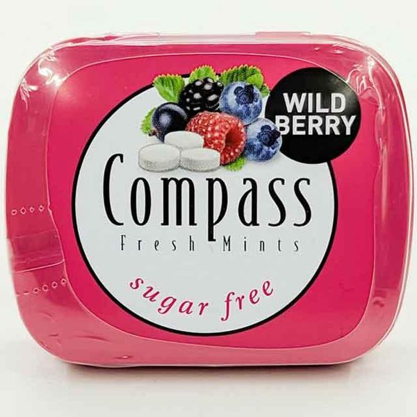 Льодяники з смаком лісових ягід Compass Wild Berry 12 шт по 14g без цукру Німеччина 20230227002 фото